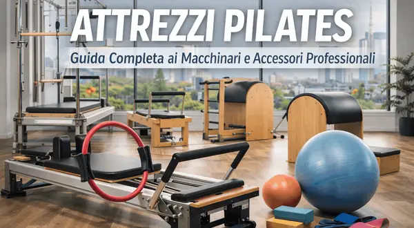 Attrezzi Pilates professionali: reformer, cadillac, barrel e accessori per un allenamento completo.