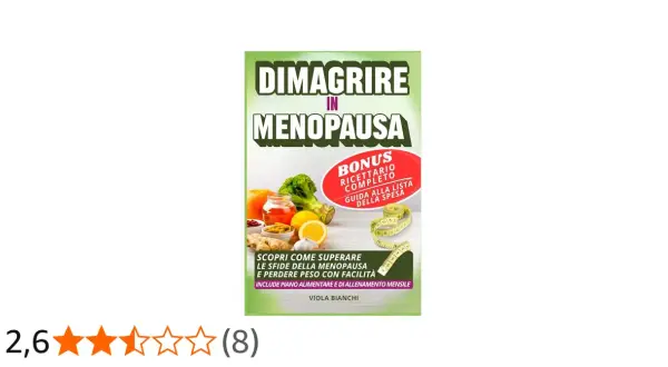 Guida per dimagrire in menopausa con ricettario e piano alimentare. Scopri come superare le sfide e perdere peso con facilità.