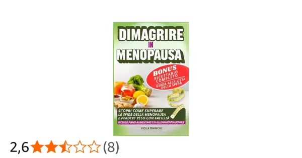 Guida per dimagrire in menopausa con ricettario e piano alimentare. Scopri come superare le sfide e perdere peso con facilità.